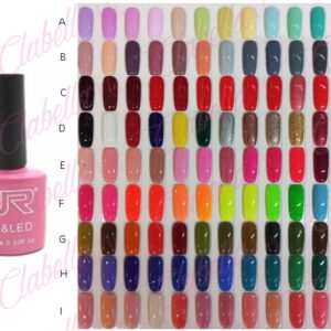 Geles JR  uv/led  para uñas 12 piezas de 10ml por gama, 8A-48-8 ESPECIFICAR: