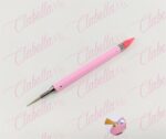 Katana colores pastel para recoger cristales para uñas 13 cm con punta de cera y metálica con estuche de plástico rígido por pieza, surtido. (PB)