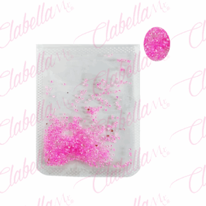 Decoración PIXIE ROSA para uñas aprox 800 piezas por sobre (Sin blister)(Pb)