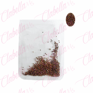 Decoración PIXIE ROSA GOLDEN  para uñas aprox 800 piezas por sobre (Sin blister)(Pb)