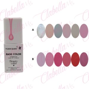 Geles Yuan Quan uv/led  base color rubber para uñas 6 piezas de 10ml por gama A-L128 ESPECIFICAR: