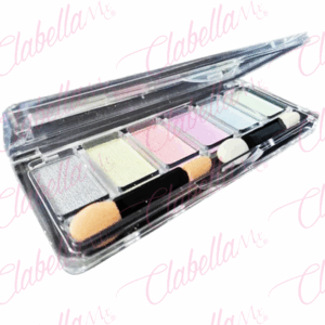 Efecto Aurora Unicornio Solido estuche con 6 tonos con 2 aplicadores dobles para uñas, por pieza