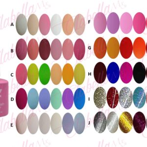 Geles Yuan Quan  uv/led para uñas 6 piezas de 10ml por gama A-L122 ESPECIFICAR:
