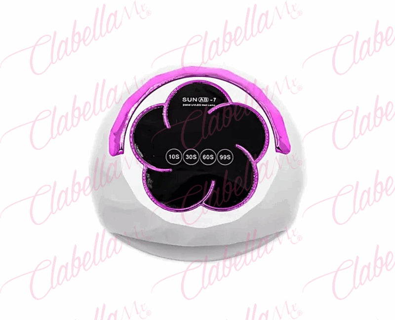 Lámpara Sun AB7 uv/led para secado de gel en uñas 288w con temporizador  10.30.60.99s, sensor y pantalla aprox de 18.5x16.5cm con cable de luz por pieza, surtido