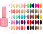 Geles Yuan Quan  uv/led  para uñas 6 piezas de 10ml por gama, A-L57 (CON RAYAS)ESPECIFICAR: