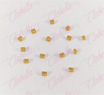 Decoración CRISTAL FIGURAS de plástico AMARILLO HUEVO  para uñas aprox 25 piezas por sobre, surtido MC22-C19