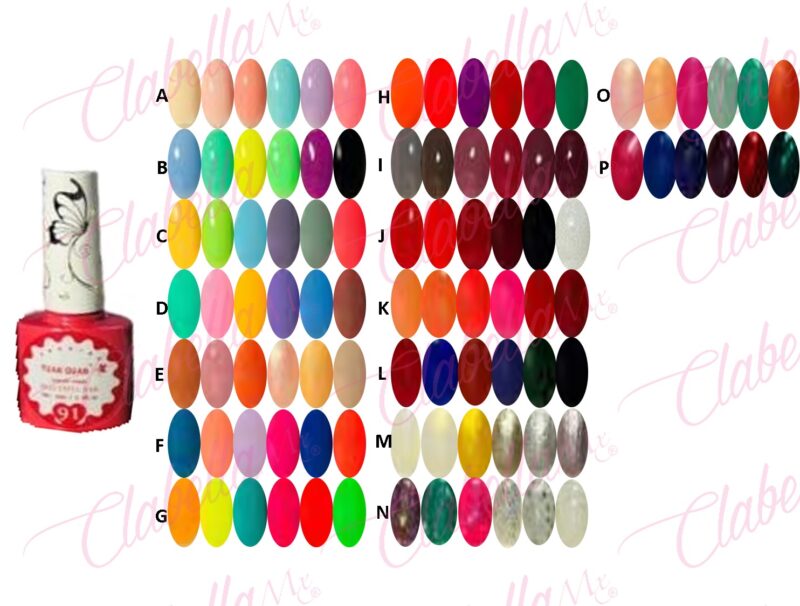 Geles Yuan Quan  uv/led para uñas 6 piezas de 10ml por gama (PB)ESPECIFICAR: