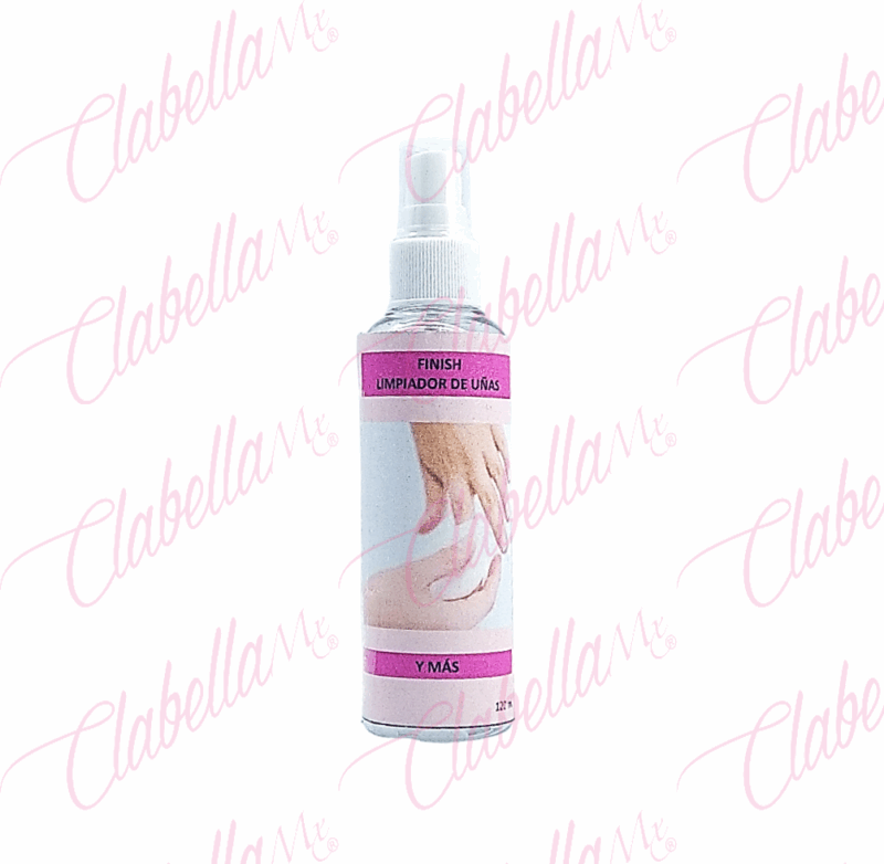 Limpiador Finish Easy Clean YQ,  para acabado de uñas, retira residuos logrando una mejor adherencia y proporciona brillo duradero tambien desinfecta instrumentos  de manicure y pedicure, multiusos aprox 120ml por pieza (Limpiador finish, NO limpiador de herramientas)