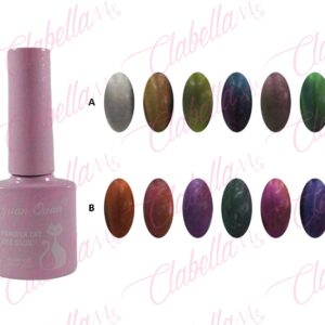 Geles Yuan Quan uv/led peacock cat eye (efecto pavoreal) para uñas  6 piezas de 10ml por gama (Se necesita imán)A-L130 (PB) ESPECIFICAR
