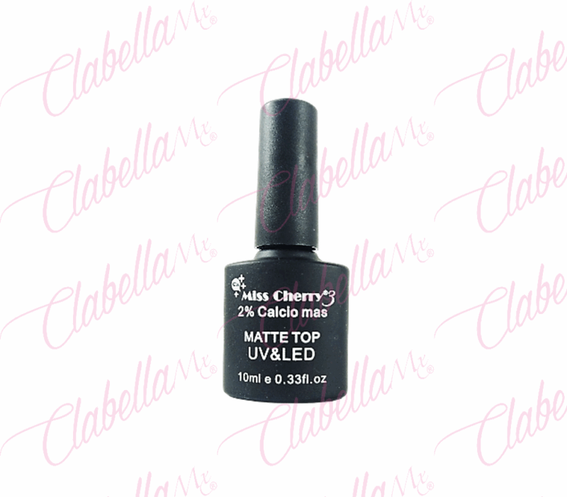 Gel Miss Cherry uv/led top matte - terciopelo para uñas 10 ml por pieza