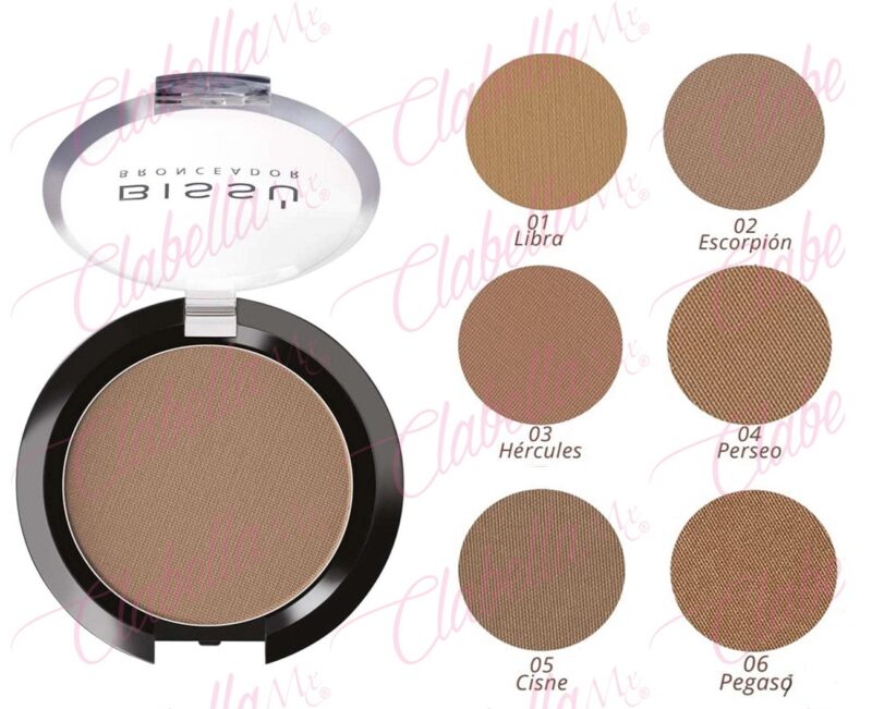 Bronceador Bissú  en polvo  para rostro aprox 6gr  por pieza, ESPECIFICAR: