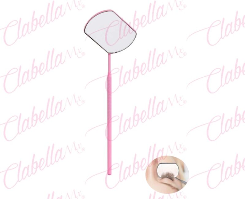 Espejo jumbo de metal 5.5x3.5cm para extensión de pestañas aprox 19cm de largo por pieza (Oferta) (PRESENTACION DESARMADA)