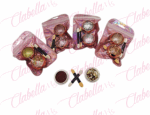Efecto 2 in 1 espejo y flake COLORES BASICOS, para uñas 4 sobres con 2 frascos de 1/8oz y 2 aplicadores por paquete 11A-234-1B (PB)