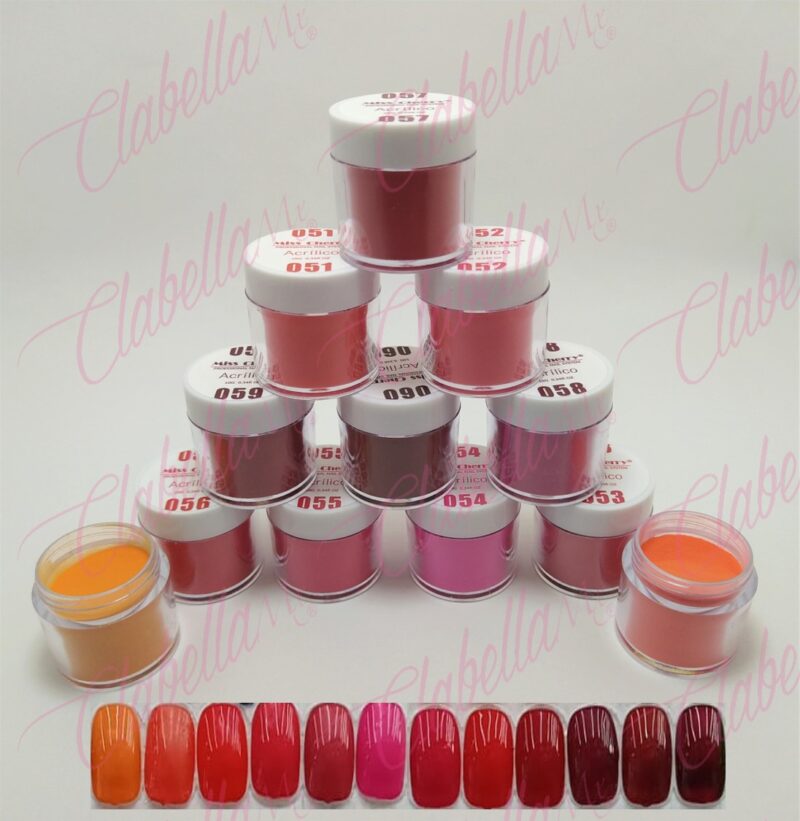 Acrílico Miss Cherry para uñas 12 piezas de 10gr-1/4oz por paquete 101MC28-23E