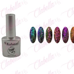 Geles Kalanzi uv/led  Top opal (Hojuelas camaleón) para uñas 6 piezas de 10ml por gama KLZ-Q078