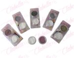 Efecto 2 in 1 AURORA colores básicos y AZUCAR REFLECTIVO para uñas 12 sobres con 2 frascos de 1/8oz y aplicador por paquete, surtido A-LQ45 (AURORA CON AZUCAR)