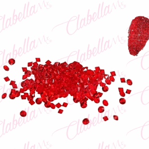 Decoración PIXIE ROJO para uñas aprox 800 piezas por sobre (Sin blister)