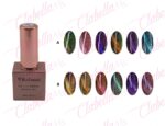 Geles Kalanzi uv/led  efecto arenas movedizas ojo de gato  para uñas 6 piezas de 10ml por gama KLZ-X135 (Se necesita imán) ESPECIFICAR: