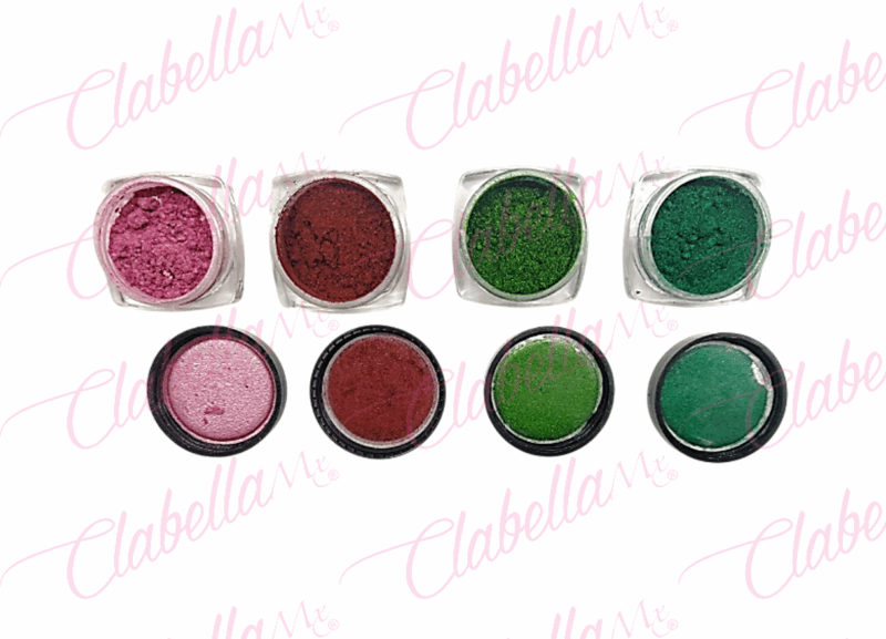 Efecto ESPEJO NAVIDEÑO para uñas  en frasco de 1/8oz por pieza ESPECIFICAR: