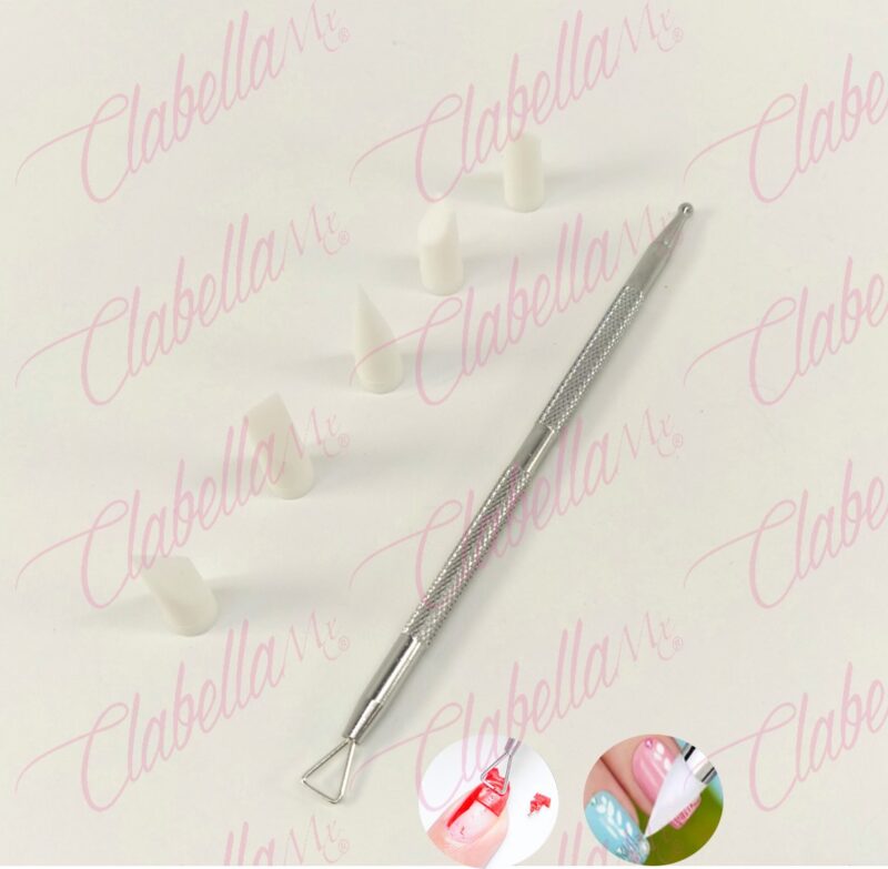 Set removedor de gel plata con 5 gomas intercambiables para diseño de uñas