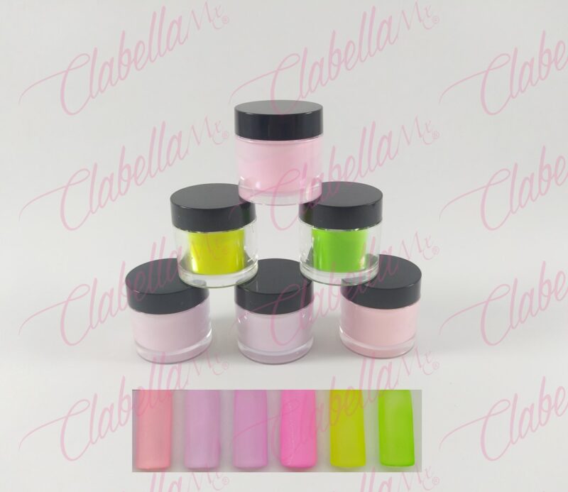 Acrílico Yuan Quan gama D para uñas 6 piezas de 10 gr-1/4 oz- por paquete. A-L35