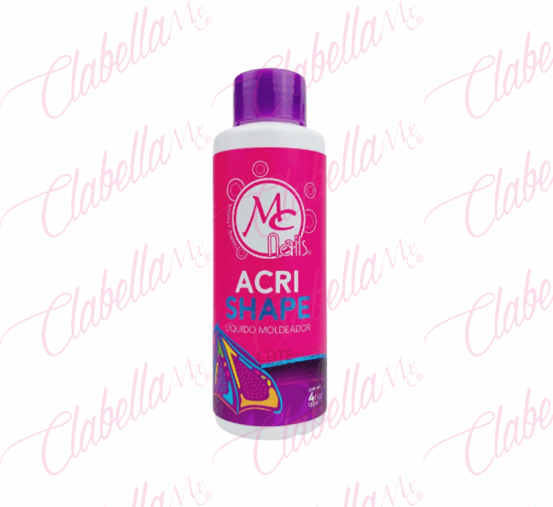 Solución Líquido moldeador Acri Shape MC Nails para moldear Acrigel - Polygel, 120ml - 4oz por pieza (pb)