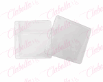 Estuche organizador rígido multiusos de 12X9.5cm CON 2 DIVISIONES  de 6.5x9.5 y 3.3x9.5cm por pieza