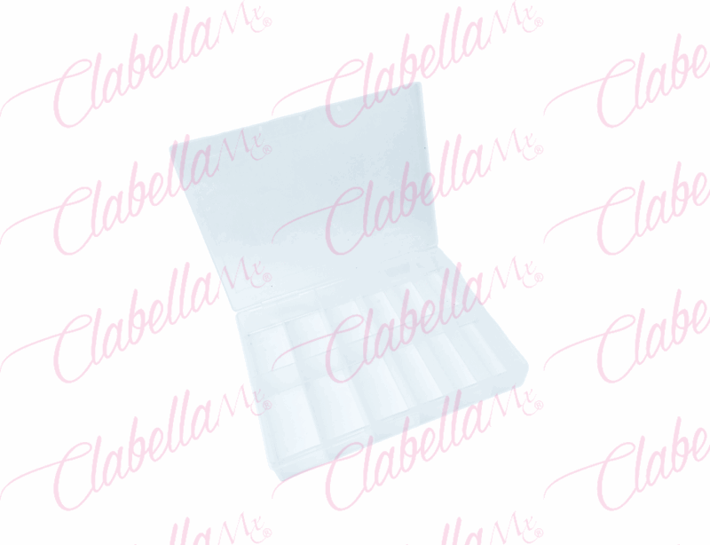Estuche organizador  blando TIPO FOIL multiusos de 13x10cm con 12 divisiones de 2.5x5cm por pieza  (PB)
