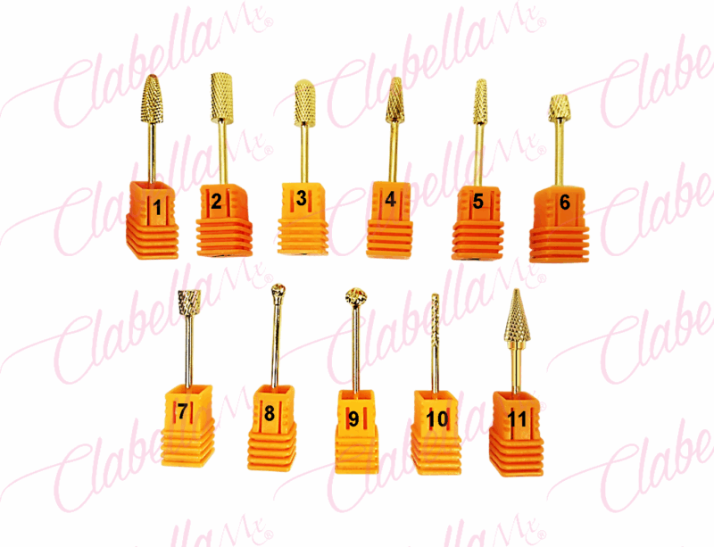 Puntas-brocas-fresas 98.5% de tungsteno con  1.5 lantano, calidad premium, para uso profesional,  muy  resistente al desgaste y golpes, no se calienta, especial para debastar en menos pasadas los materiales blandos o muy duros, para manicure, pulidora de uñas por pieza  (Pb) ESPECIFICAR: