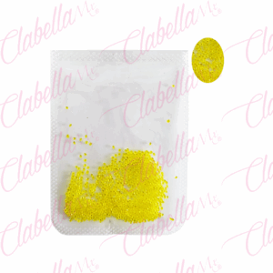Decoración PIXIE AMARILLO para uñas aprox 800 piezas por sobre (Sin blister)(Pb)