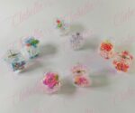 Pinza de plástico rellena de figuras para cabello aprox de 3x3cm por pieza, surtido el modelo puede variar XY007-79