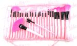 Set de brochas económica para aplicar maquillaje con 24 piezas en cartera, surtido