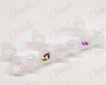 Godete multiusos para pigmentos de cejas, pestañas u otros aprox de 20x3cm con 7 divisiones de 2.5x2.5cm y tapa individual por pieza  (No incluye accesorios) (7 divisiones) (PB)