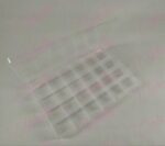 Estuche blando  de 19x13X2.5cm con 24 divisiones de 3.3x3cm por pieza  11A-234-1 (24 divisiones) (PB)