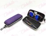 Estuche multiusos con cierre para guardar lentes o herramientas, aprox de 15x8cm por pieza, surtido (No incluye accesorios)