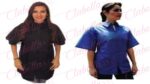 Filipina negra en tela repelente FIR/ filipina económica  FIE mujer con cierre para estilistas por pieza (PB) ESPECIFICAR: