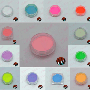 Efecto glow brilla en la oscuridad varios colores para uñas en frasco de 1/8oz  por pieza KT(192)-0623/ KT(252)-0623 (Excepto JR y WG) (PB) ESPECIFICAR: