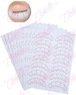 Parche con medida  para colocar extensión de pestañas  aprox de 1.6x6cm por planilla