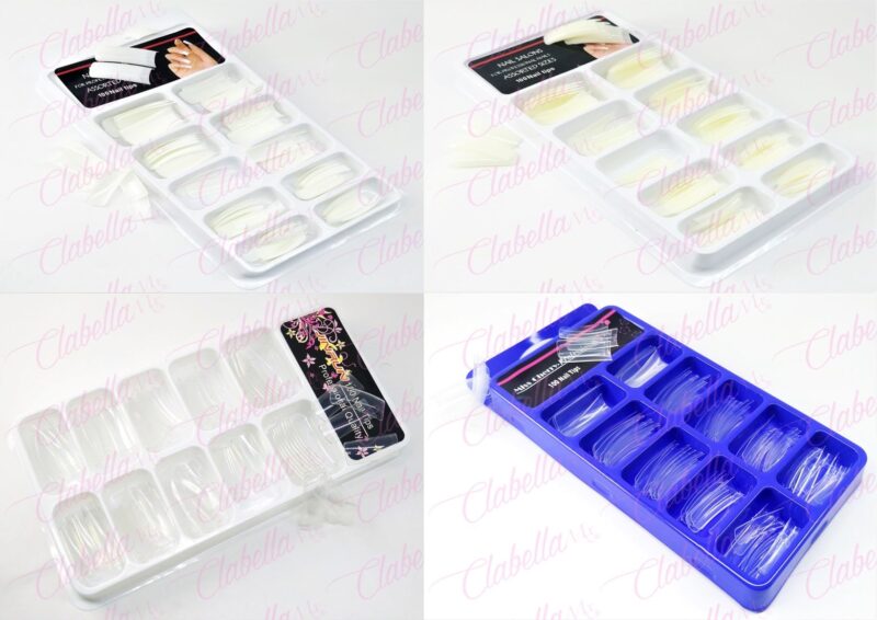 Tips CUADRADO  para uñas aprox tamaño del tip 2.4 a 2.8cm de largo en ESTUCHE BLANDO con 100 piezas. Con resina fuerte puede que se cuarten ESPECIFICAR: