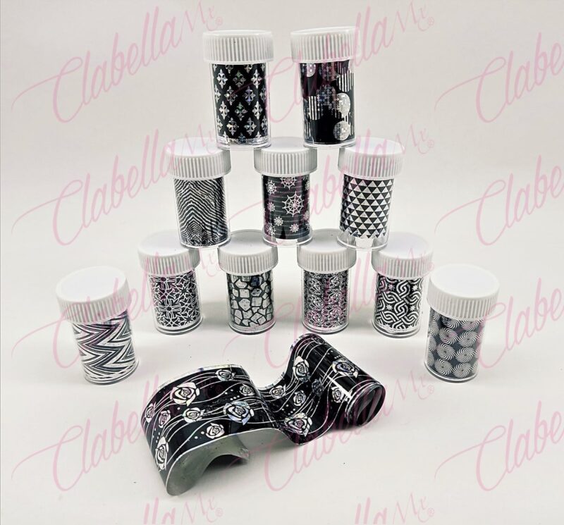 Papel foil aprox 4x90cm por pieza, surtido