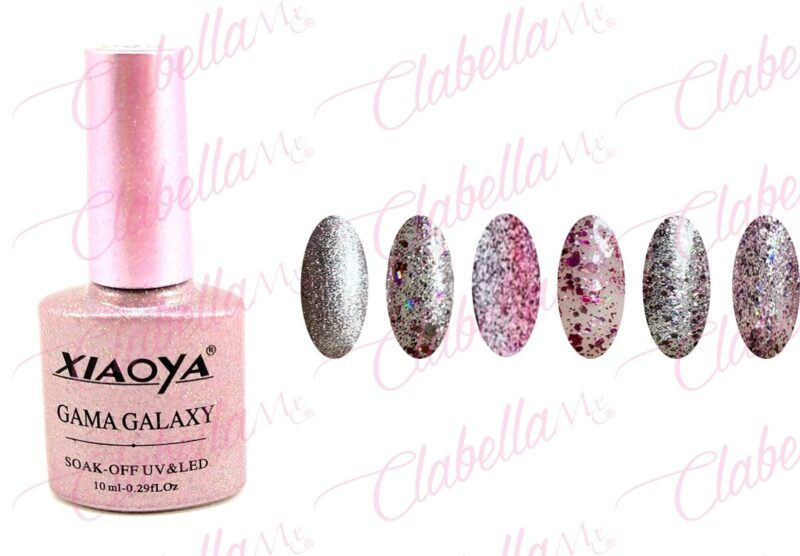 Geles Xiaoya uv/led  efecto galaxy ultra brillos para uñas 6 piezas de 10ml por gama ESPECIFICAR: