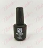 Primer MJ  para aumentar la adherencia y con ello la duración de gel, esmalte, polygel, acrílico, etc., en uñas naturales, 15ml por pieza. Se recomienda usar después de nivelador o regulador de PH y deshidratador o adherente para mejores resultados. 8A-127 (pb)