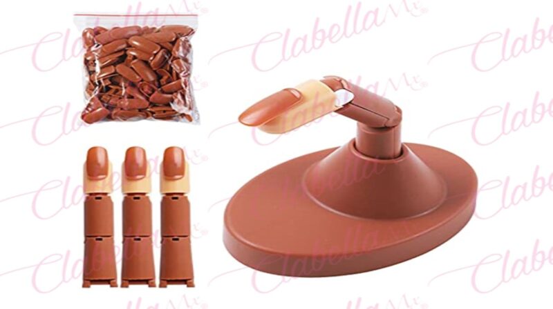 Kit dedo articulador para práctica de uñas surtido, incluye:  base 7x10cm, 3 dedos de 9cm y 100 uñas de repuesto. surtido