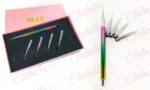 Pincel liner con 5 puntas intercambiables para decorar uñas de aprox 7mm,8mm,1cm,1.4cm y 1.8cm por paquete ESPECIFICAR: