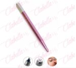Inductor de acero  o porta navaja inoxidable con cabezal  para microblading tatuar ceja aprox de 12cm por pieza, surtido (No incluye navajas)(Gordo, NO Delgado) (Oferta)