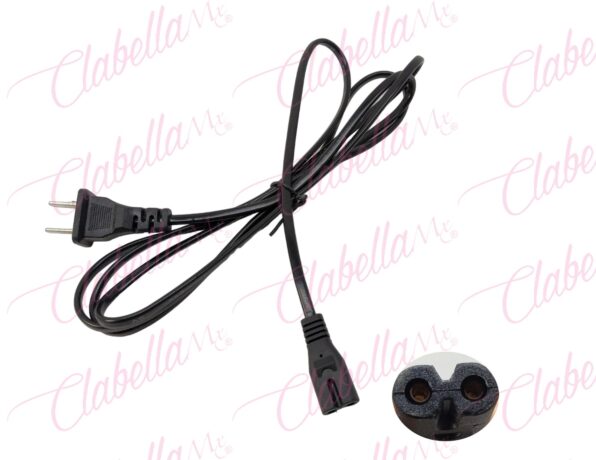 Cable de alimentación conector tipo 8 multiusos aprox de 1.78mts para  lámpara uv/led por pieza – Clabella