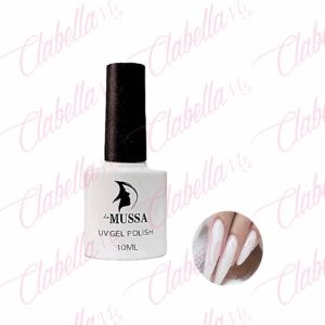 Gel Mussa uv/led  color blanco efecto LECHOSO para uñas 10ml por pieza