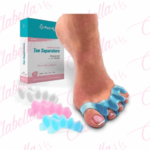 Separadores de dedos flexible  para restaurar la alineación natural para pedicure y manicure, por par, surtido