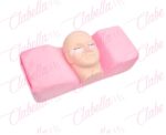 Almohada curva para aplicar extensión de pestañas o microblading aprox de 50x20x12cm con ranura para herramienta, relleno de hule espuma por pieza (No incluye cabeza) ESPECIFICAR: