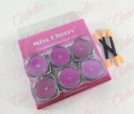 Efecto ESPEJO ROSA Miss cherry para uñas 6 piezas de 1/8 por paquete sin estuche (polvo metálico) (PB)